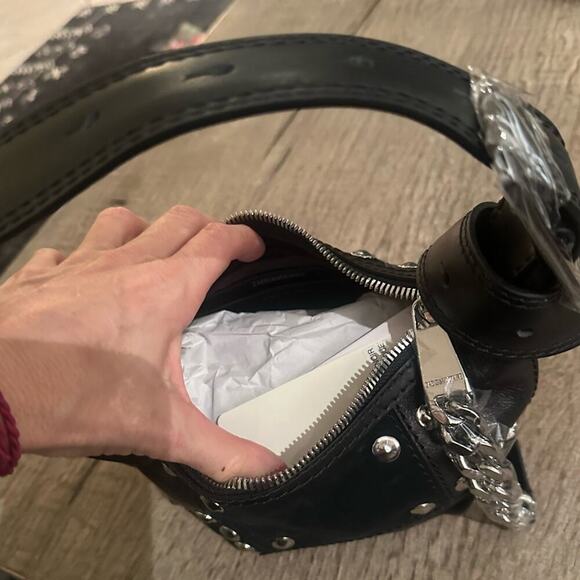 Zadig & Voltaire Le Cecilia Patchwork Stud Bag. - Picture 5 of 9